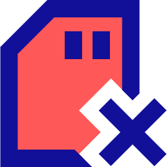 Sd Card Delete Cross Icon from Sharp Pop Set