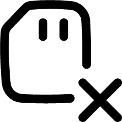Sd Card Delete Cross Icon from Flex Line Set