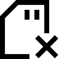 Sd Card Delete Cross Icon from Sharp Line Set