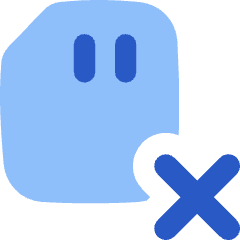 Sd Card Delete Cross Icon from Flex Flat Set