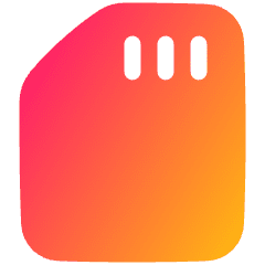 Sd Card Icon from Plump Gradient Set