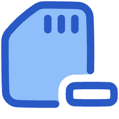 Sd Card Remove Subtract Icon from Plump Duo Set