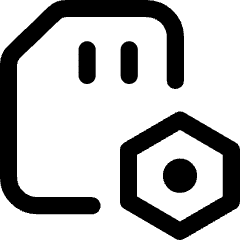 Sd Card Setting 1 Icon from Core Line Set