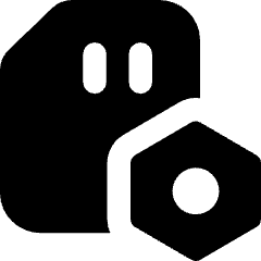 Sd Card Setting 1 Icon from Core Solid Set