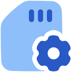Sd Card Setting 2 Icon from Plump Flat Set