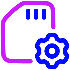 Sd Card Setting 2 Icon from Plump Neon Set