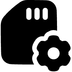 Sd Card Setting 2 Icon from Plump Solid Set