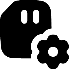 Sd Card Setting 2 Icon from Flex Solid Set