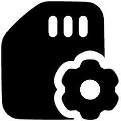 Sd Card Setting 2 Icon from Plump Solid Set