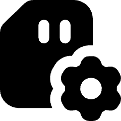 Sd Card Setting 2 Icon from Core Solid Set