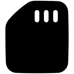Sd Card Icon from Plump Solid Set