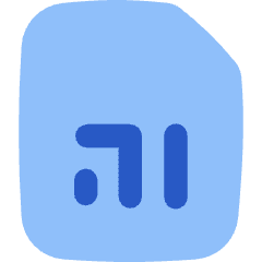 Sim Card Icon from Flex Flat Set