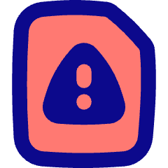 Sim Card Alert Icon from Flex Pop Set