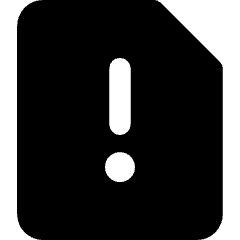 Sim Card Alert Icon from Core Solid Set