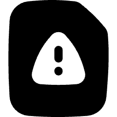 Sim Card Alert Icon from Flex Solid Set