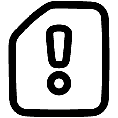 Sim Card Alert Icon from Plump Line Set