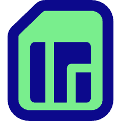 Sim Card Icon from Core Pop Set