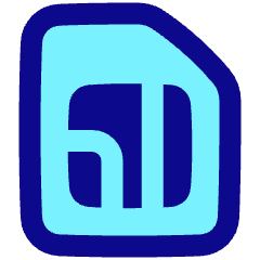 Sim Card Icon from Plump Pop Set