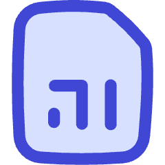 Sim Card Icon from Flex Duo Set