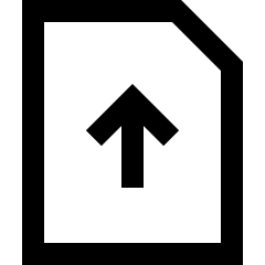 Sim Card Upload Insert Icon from Sharp Line Set