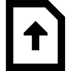 Sim Card Upload Insert Icon from Sharp Remix Set