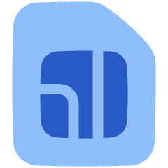 Sim Card Icon from Plump Flat Set