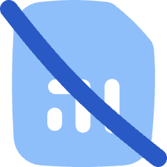 Sim No Card Icon from Flex Flat Set