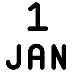 Gregorian New Year Icon from Ultimate Regular Set