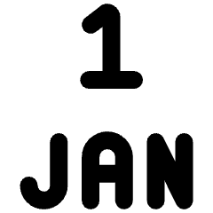 Gregorian New Year Icon from Ultimate Bold Set