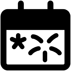 Gregorian New Year Party Calendar Icon from Ultimate Bold Set