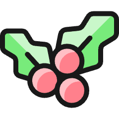 Christmas Mistletoe Icon from Ultimate Colors Set
