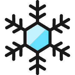 Christmas Snowflake Icon from Ultimate Colors Set
