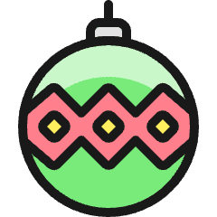 Christmas Tree Ornament Icon from Ultimate Colors Set