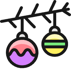 Christmas Tree Ornaments 1 Icon from Ultimate Colors Set