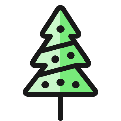 Christmas Tree Icon from Ultimate Colors Set