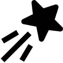 Christmas Shooting Star Icon from Nova Solid Set