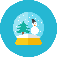 Snow Globe Icon from Kameleon Colors Set