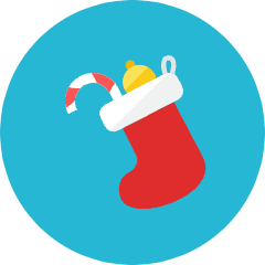 Sock Present Icon from Kameleon Colors Set