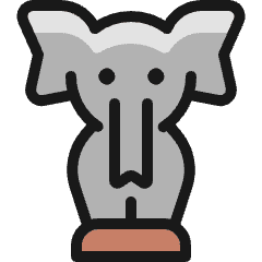 Circus Elephant Icon from Ultimate Colors Set