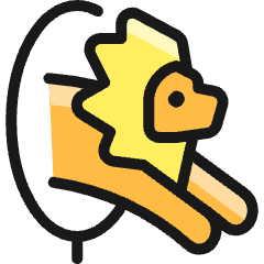 Circus Lion Ring Icon from Ultimate Colors Set