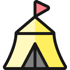 Circus Tent Icon from Ultimate Colors Set