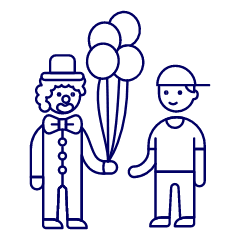 Clown Illustration from UX Line Set