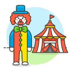 Clown Fair Illustration from UX Colors Set