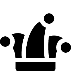 Jester Joker Hat Icon from Ultimate Bold Set