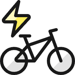 Clean Bicycle Icon from Ultimate Colors Set