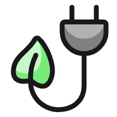 Clean Car Charging Cable Icon from Ultimate Colors Set