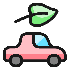 Clean Car Leaf 1 Icon from Ultimate Colors Set