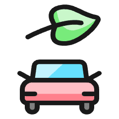 Clean Car Leaf 2 Icon from Ultimate Colors Set