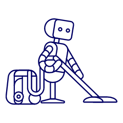 Cleaning Robot 1 Illustration from UX Line Set