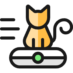 Cleaning Cat Icon from Ultimate Colors Set